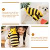 Fleece Pet Dog Warm Clothes Adorable Bee Costume Winter Outdoor Wear Stylish Outfit For Small Medium Dogs Pet Garment
