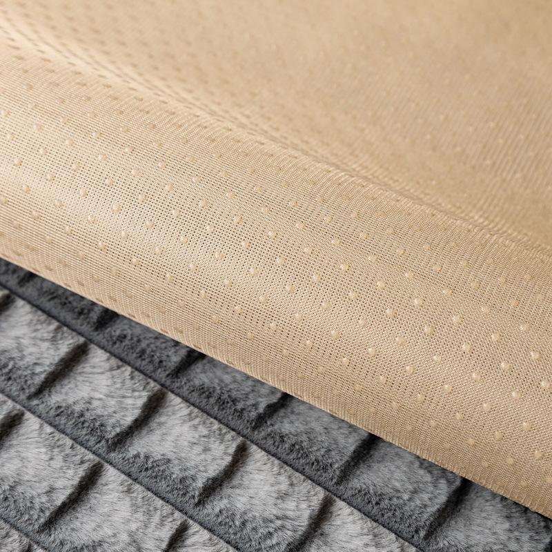 Solid Color Sofa Cover Universal Plaid Plush Non-Slip Thickened Living Room Sofa Cover Modern Sofa Cushion Armrest Back Towel