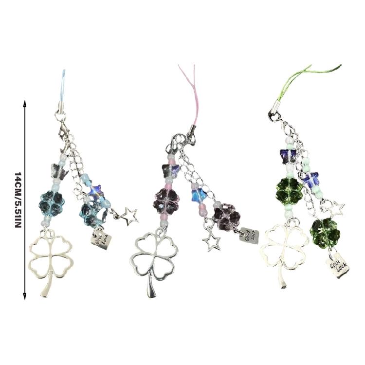 Multifunktionaler Handy-Anhänger Handgefertigte Handykette Stilvoller Schlüsselanhänger Glücksbringer für Erwachsene Alltagstauglich