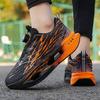 Rotating Buckle Kids Teens Glow-in-the-Dark Carbon Plate Running Shoes School PE Test Lightweight Cushioned Athletic Sneakers