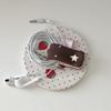 Knitted Cotton Cable Organizer Cute Strawberry Star Shape INS Style Storage Accessory for Data Line Wired Headphone Tidying Work