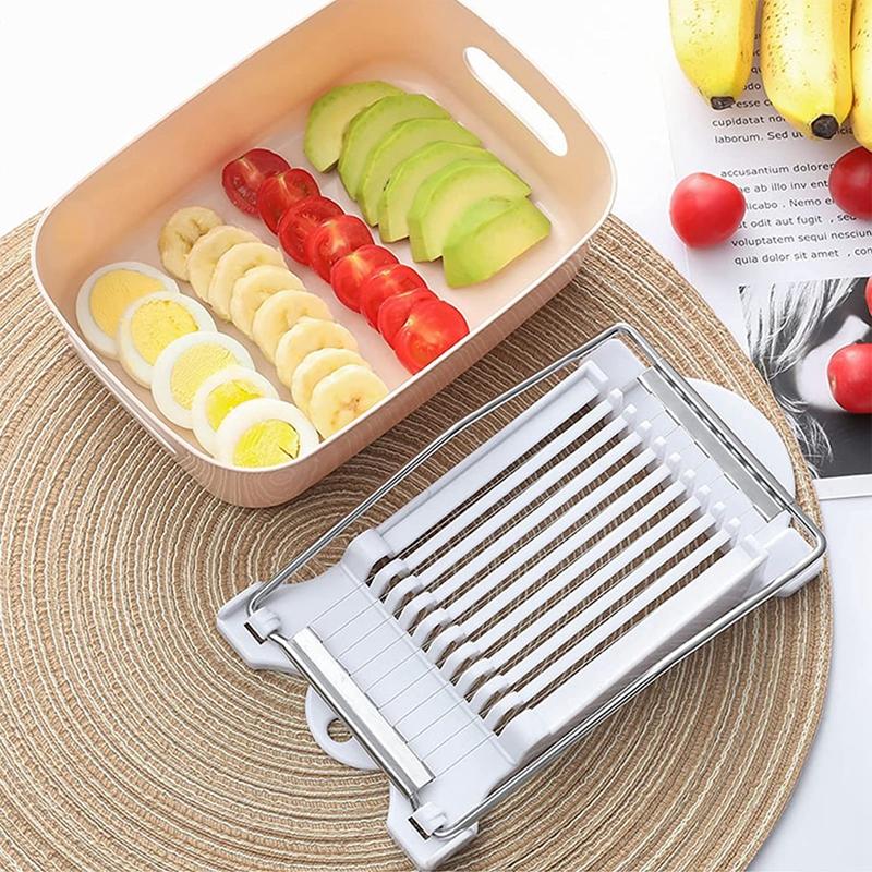 Lunch Meat Slicer Luncheon Meat Slicer Multifunctional Stainless Steel Ham, Fruit, Vegetable, Egg, Cheese Slicer Kitchen Gadget