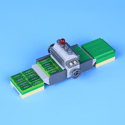 Banco Tienda Cajero Automático Impresora de Dinero Figura de Dólar Accesorios de Escena Bloque de Construcción de Partículas Pequeñas Juguete Educativo