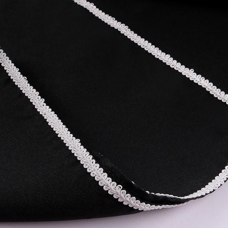 Średniowieczna męska luźna szata pulowerowa na Halloween z okrągłym dekoltem i paskiem