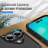 For iPhone 17 Case Military Grade Ring Kickstand PC+TPU Phone Cover