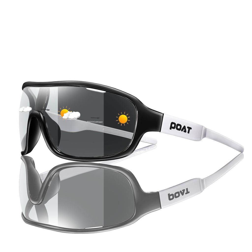 POAT BRAND Cycling Eyewear Outdoor Road Sports Cycling Fishing Sunglasses Men Women Photochromic windproof Glasses 7