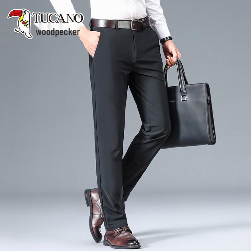 TUCANO Men s 2026 Spring Straight-Leg Business Casual Pants 32