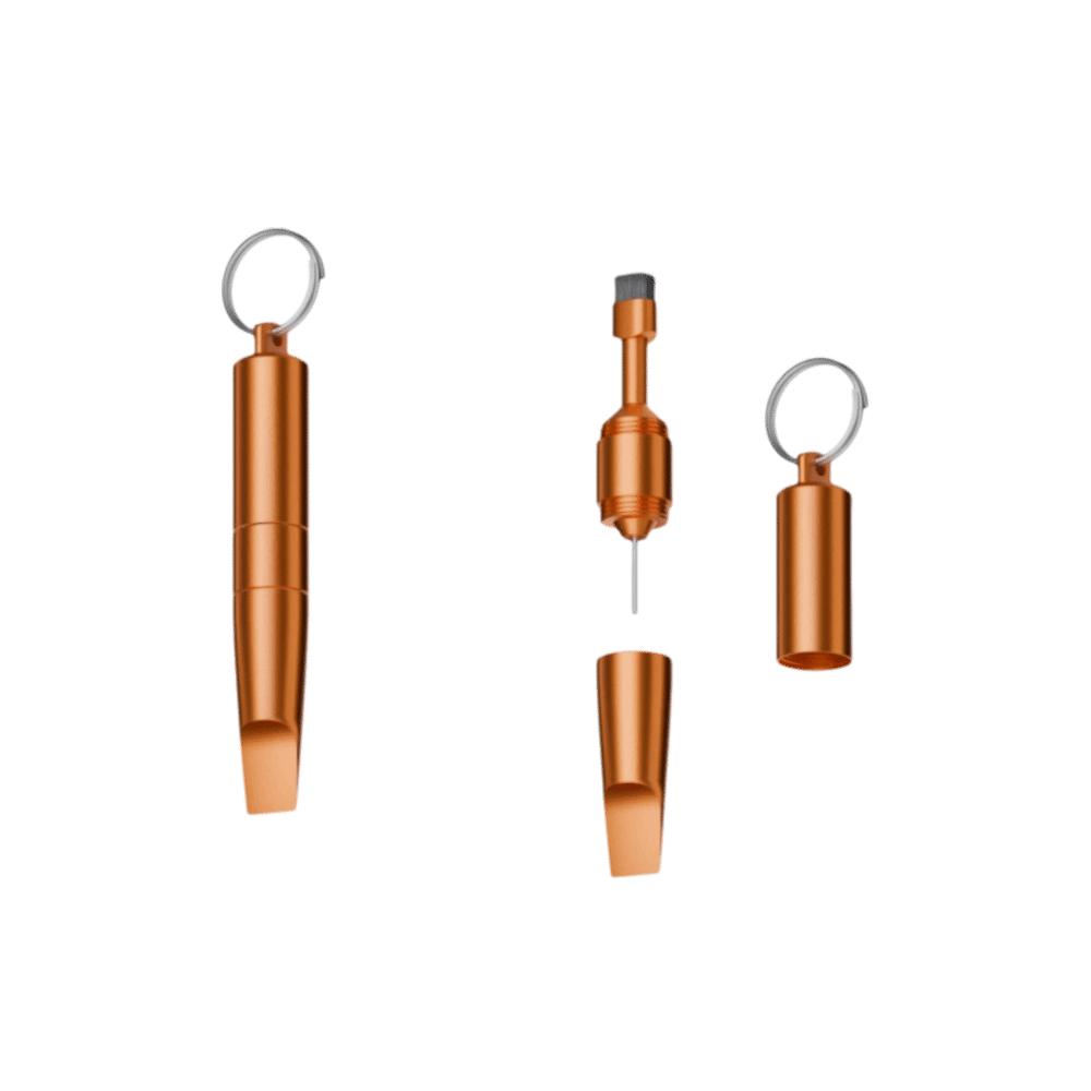 

Multitool 3-in-1 Keychain Tool Cleaning Brush Eject Pin Reset Tool Cleaning Electronics помаранчевий