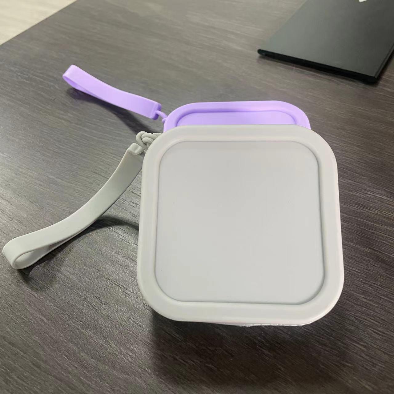 

Силиконовая косметичка — многофункциональное хранилище для помады, наушников, карт, кошелька, кабелей, внешнего аккумулятора и аксессуаров для домашних животных. 90*90*30mm серый