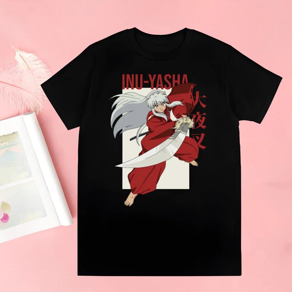

Inuyasha New Women Men T Shirt Fashion Print Tshirt Summer Mens Novelty Short Sleeve T-shirt Women Funny Tops S