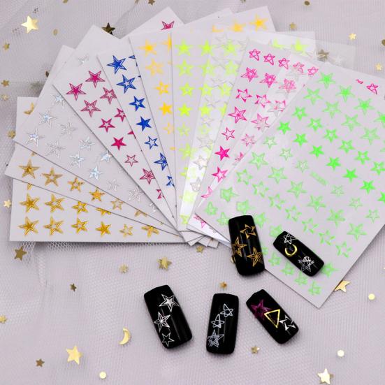 

Versatile Nail Glitter Back Star Slider 3D Adhesion