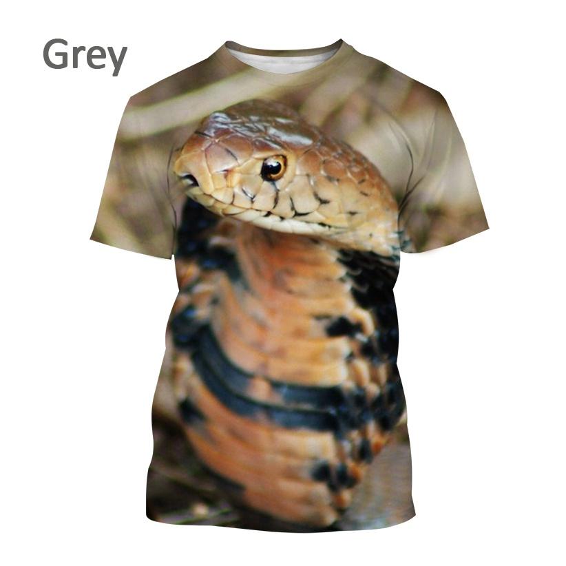 Tricou Cobra X Tricou pentru bărbați de vară Viper Animal Print Atât pentru bărbați, cât și pentru femei, creativ Harajuku, ocazional, cu mânecă scurtă.