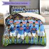 Napoli Football Team Pattern Bedding Home Decoration Birthday Gift (1 * Duvet Cover + 2 * Pillowcase, Without Core)
