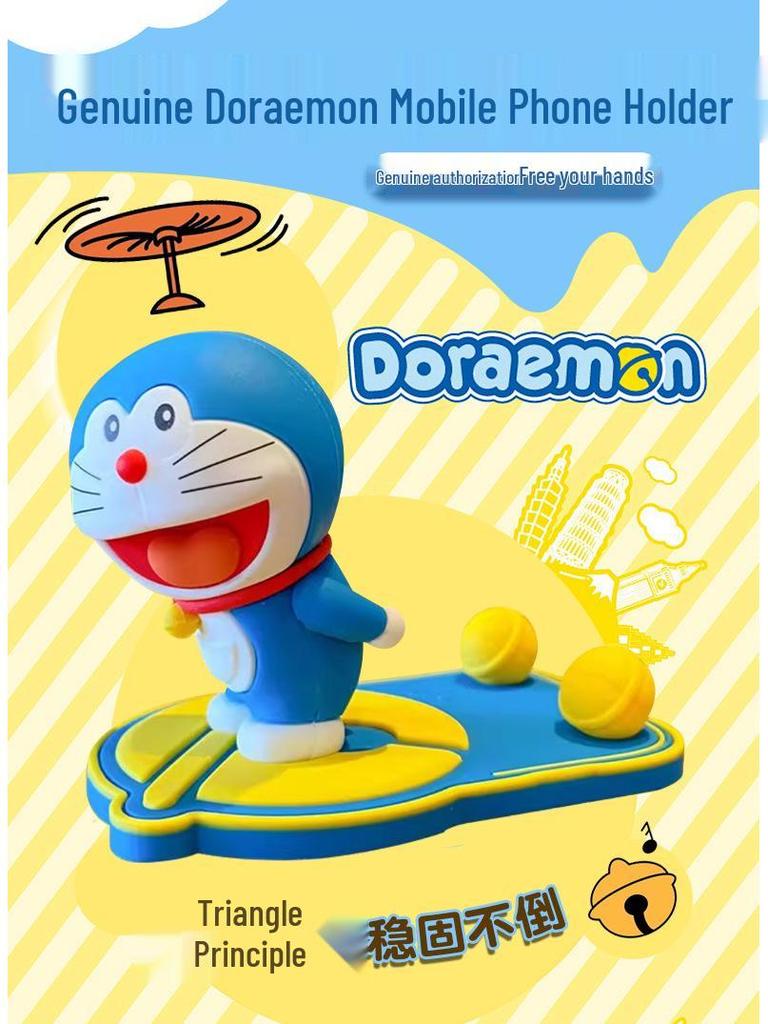 Doraemon Cartoon Phone Holder: Creative Desktop Ornament & Gift