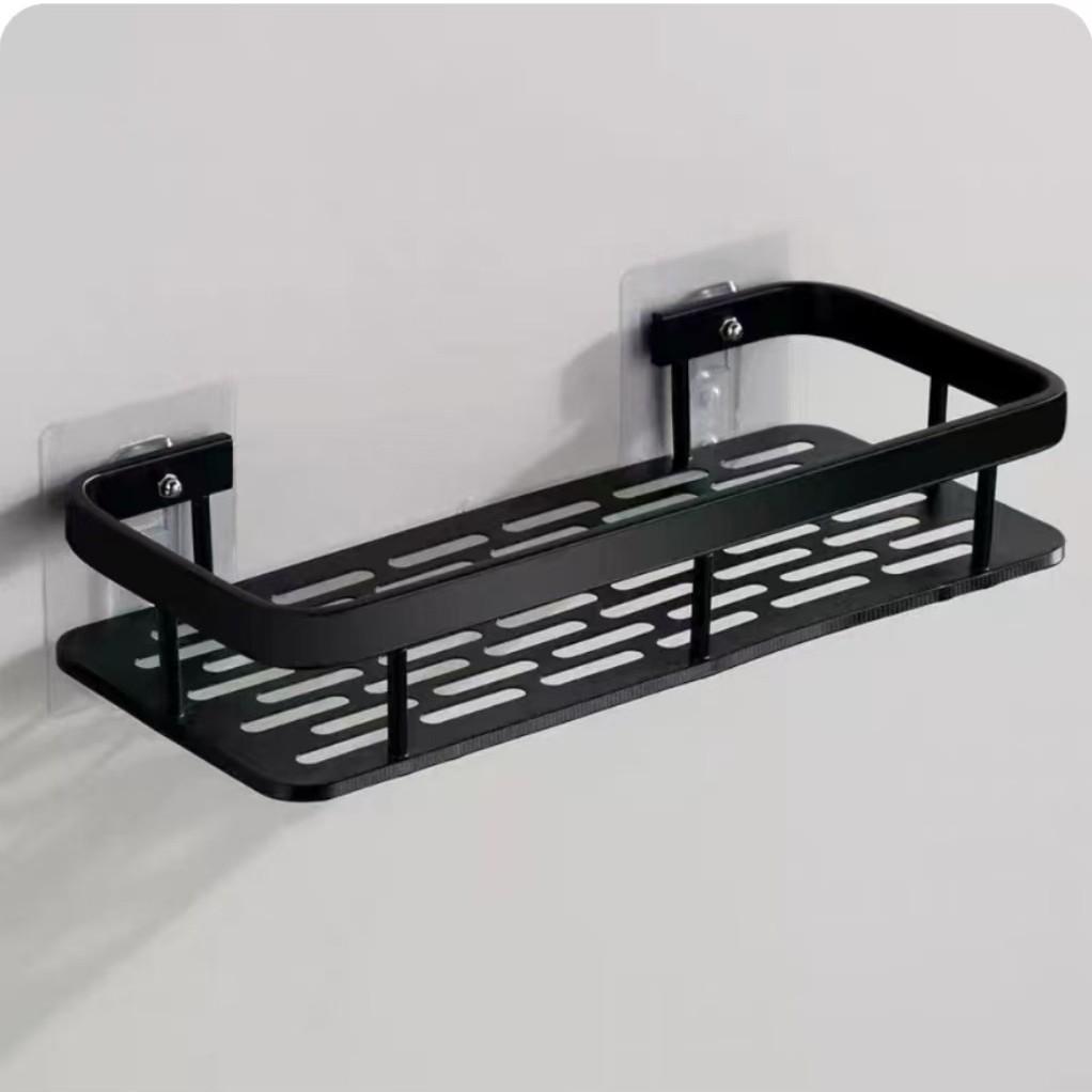 

Punch-Free Wall-Mounted Bathroom Storage Shelf for Toiletries