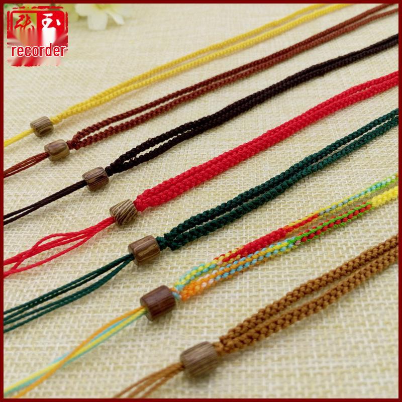 Jade Ethnic Style Handmade Woven Lanyard with Jade Pendant and Cultural Play Bracelet