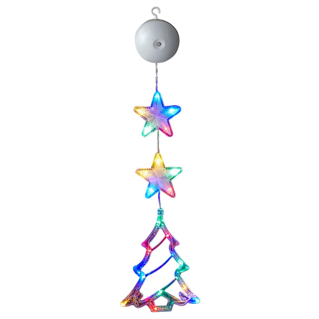 3Pcs Christmas Window Lights Decorations with Suction Cups Christmas Window Decorations for Xmas Tree Fireplace Indoor Decor