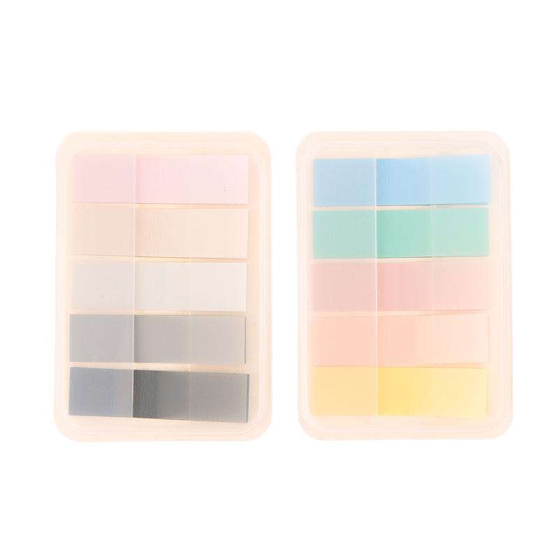 2 Box 200Pcs Stickers Extractable Sticky Tabs Page Markers Sticky Tabs Writable Page Sticky Notes Transparent Color