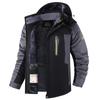 Fleece-Lined Thickened Men's Winter Mid-Length Jacket Lamb Wool Cotton Coat Middle-Aged Winter Outerwear Coat