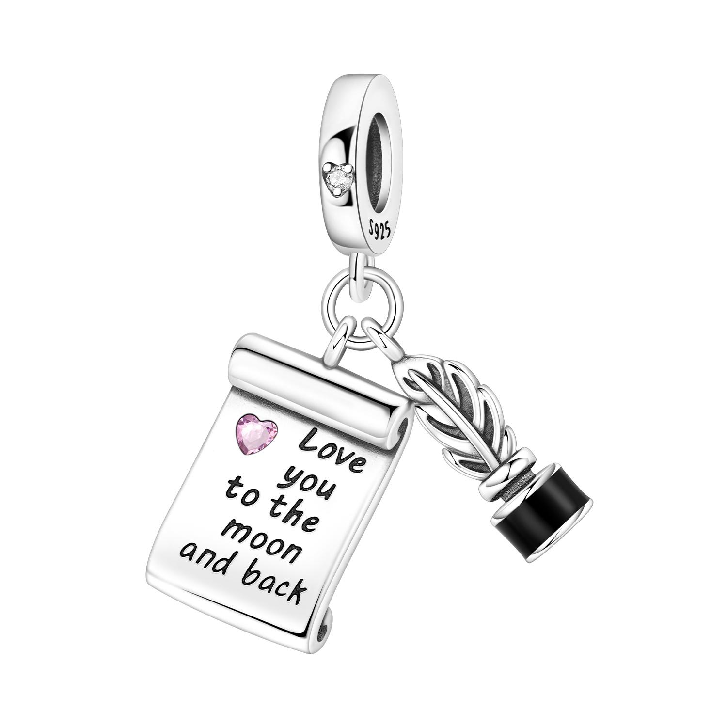 

PANPOKI copper Romantic Declaration of Love Authentic Pendants Bracelets Charm Bead Charms Jewellery Party Bead Charms Do It Yourself Trendy Gifts