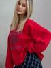 American Retro Round Neck Pullover Long Sleeve Plus Velvet Hoodie Women's Slimming Niche Design