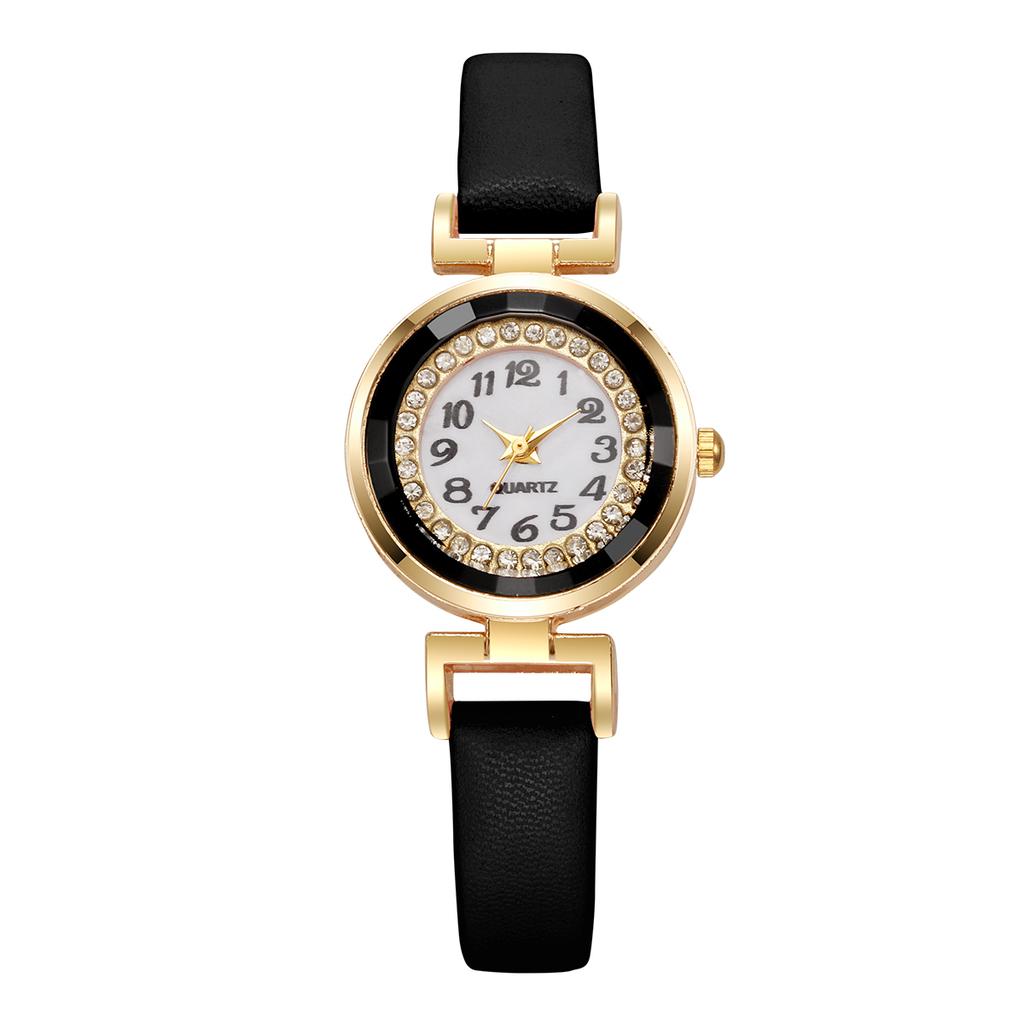 Mode Kleine Arabische Damenuhren Lässiges Lederarmband Quarzuhr für Mädchen Uhr Reloj Mujer