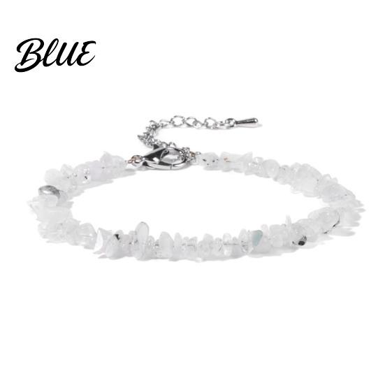 Durable Bracelet Women Irregular Beads Decor Adjustable Length Non-fading Wrist