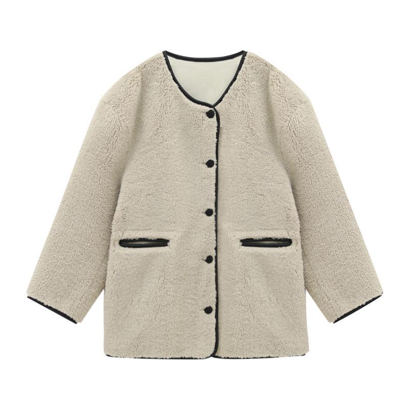 Love & Nancy Women's 2024 Winter Wool Coat: Thickened Double-Sided Maillard, Item 41326