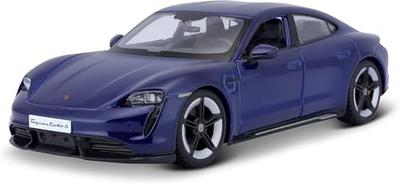 Burago Porsche Taycan 2019 Diecast Model Car, 1/24 Scale, Blue [Imported]