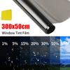 1Roll 50x3m Solar UV Protection Window Tint Film Sun Shade Heat UV Block Car Foils Black VLT 1%-50% Glass Sticker Windshield
