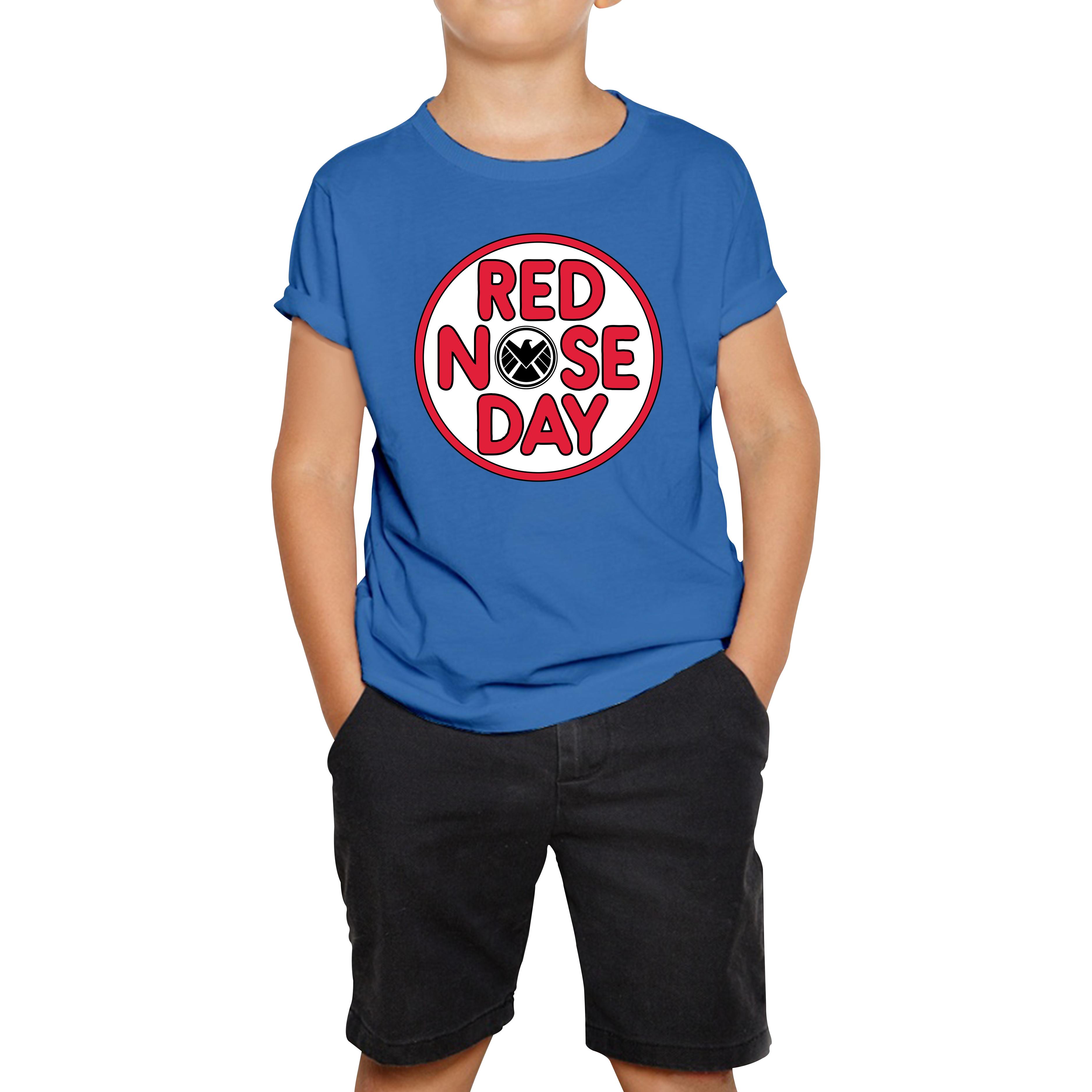 

Marvel Shield Red Nose Day Kids T Shirt 140