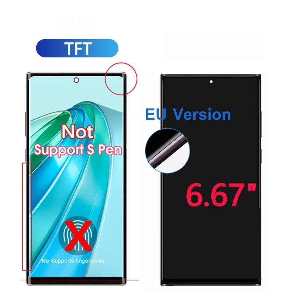 6,7'' OLED displej pro Samsung Galaxy S22 Ultra 5G LCD displej dotyková obrazovka digitizér sestava pro Samsung S22 Ultra displej