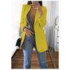 Plus Size Blazer Cardigan For Women Autumn Winter Casual Overcoat Solid Lapel Jacket Large Topcoat