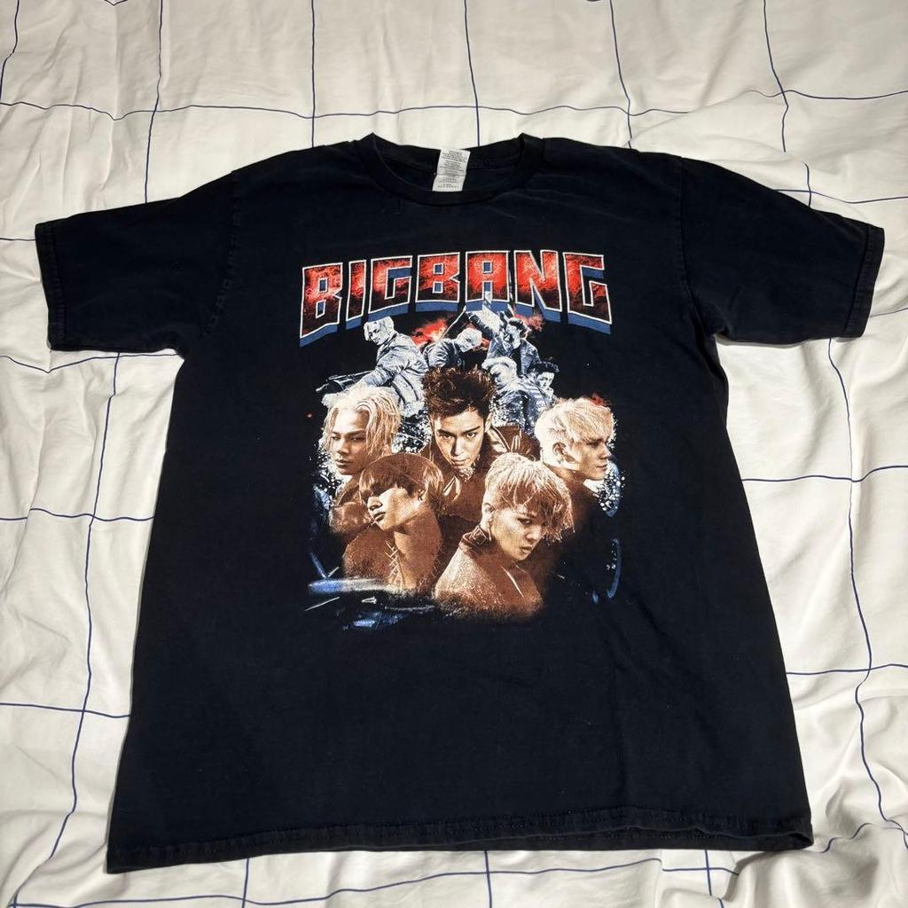 [USED] BIGBANG Graphic Print T-shirt, Black, Size M