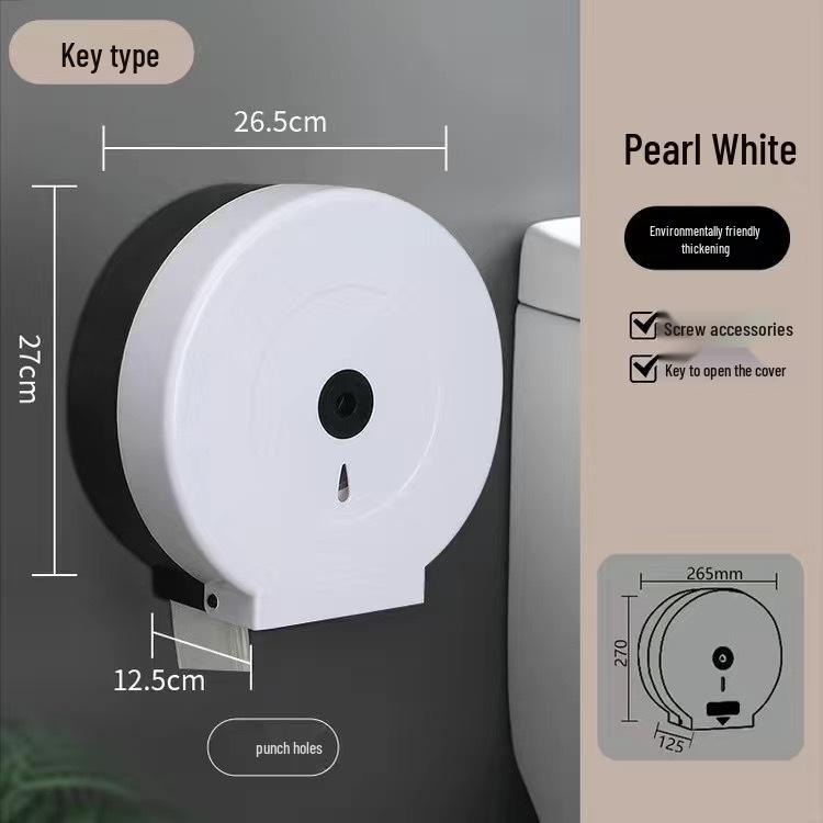 Waterproof Large Roll Toilet Paper Holder for Hotel or Guesthouse Bathrooms