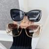 Designer Brand Square Sunglasses Women Men Colorful Cat Eye Frame Sun Glasses Female Gradient Mirror Colors Cool Fashion