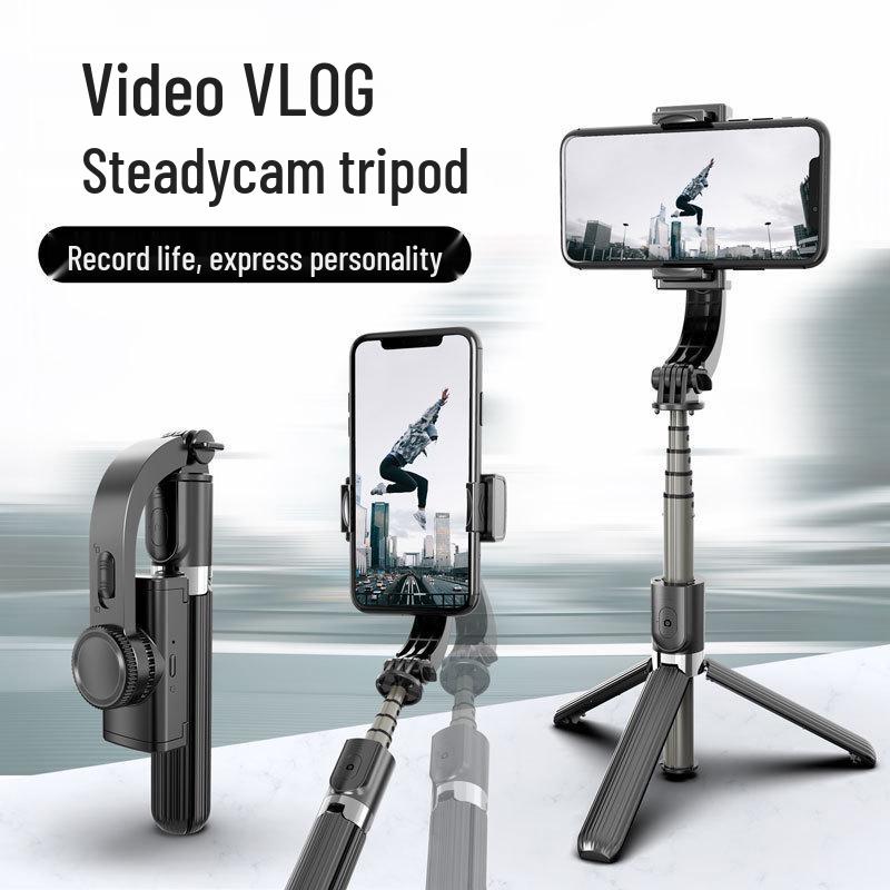 Bluetooth Integrated Selfie Stick with L08 Gimbal Stabilizer and Anti-Shake Tripod