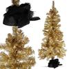 Artificial gold Christmas tree 120 cm