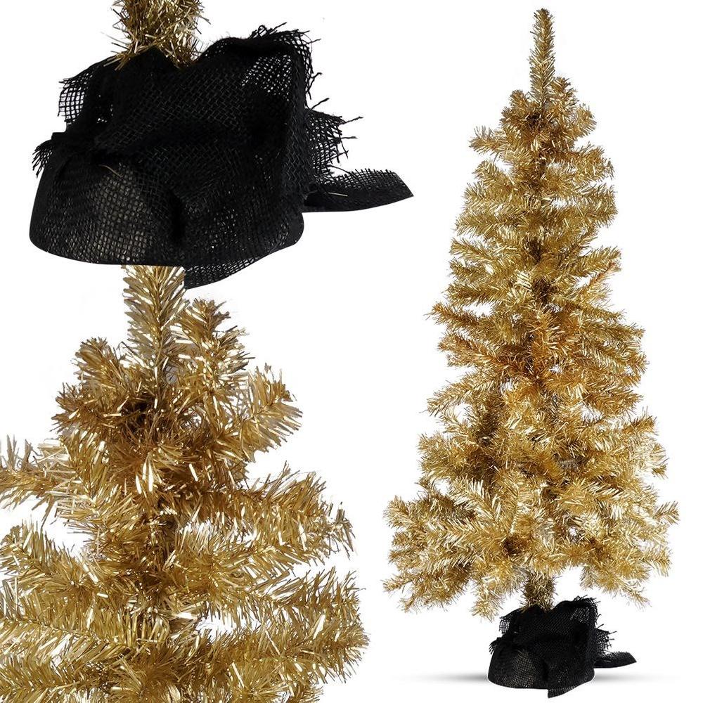 Artificial gold Christmas tree 120 cm
