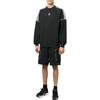 adidas Originals Trefoil Logo 3-Stripes Crew Neck Long Sleeve Sweatshirt Men Tops Black HK7344