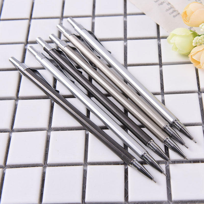 0.5/0.7Mm Metal Mechanical Automatic Pencil For School Writing Drawing Supplie