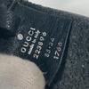 GUCCI 223896 G logo buckle  belt Leather Black/Silver