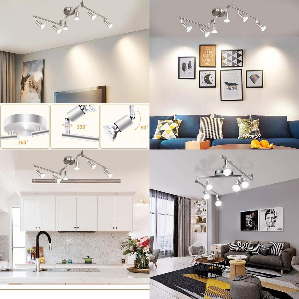 Modern Minimalist Iron Art Spotlight Decorative Lighting For Exhibition Background Walls