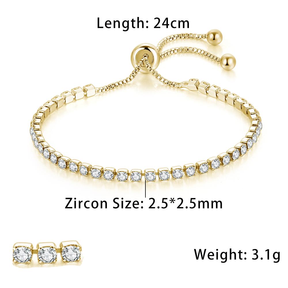 New Fashionable Zircon Tennis Bracelets for Women Dazzling Various Shape Crystal Hand Chain Trend Sexy Party Accessories Zircon