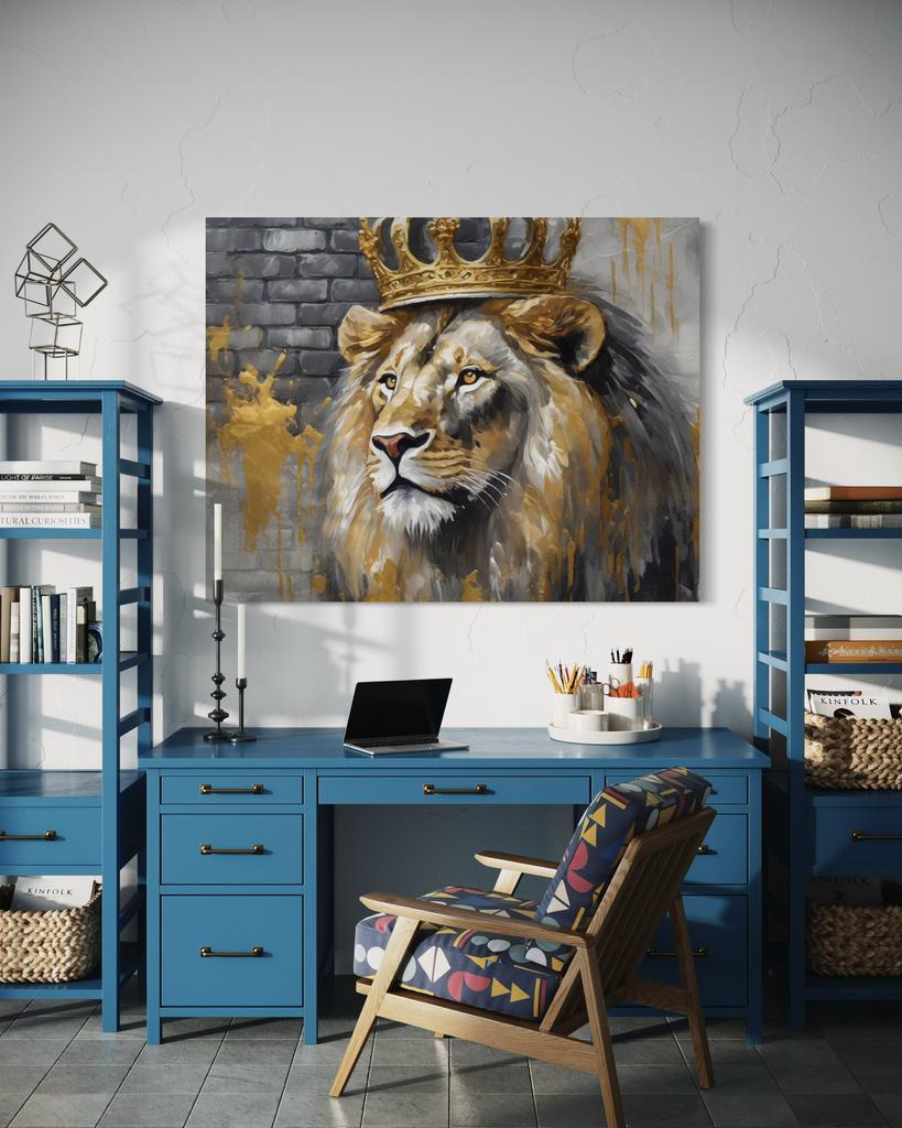 Canvas Print, Lion King Crown
