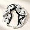 Internet celebrity explosion spring and summer magnetic attraction no knots small silk scarf pearl diamond ball high sense small scarf lazy thin scarf