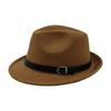 Trilby-Hüte für Herren einfarbiger Fedora-Hut Locken Gentleman Mode Unisex Kurzer Schirm Herbst 2023 Winter Panama klassischer Hut Großhandel
