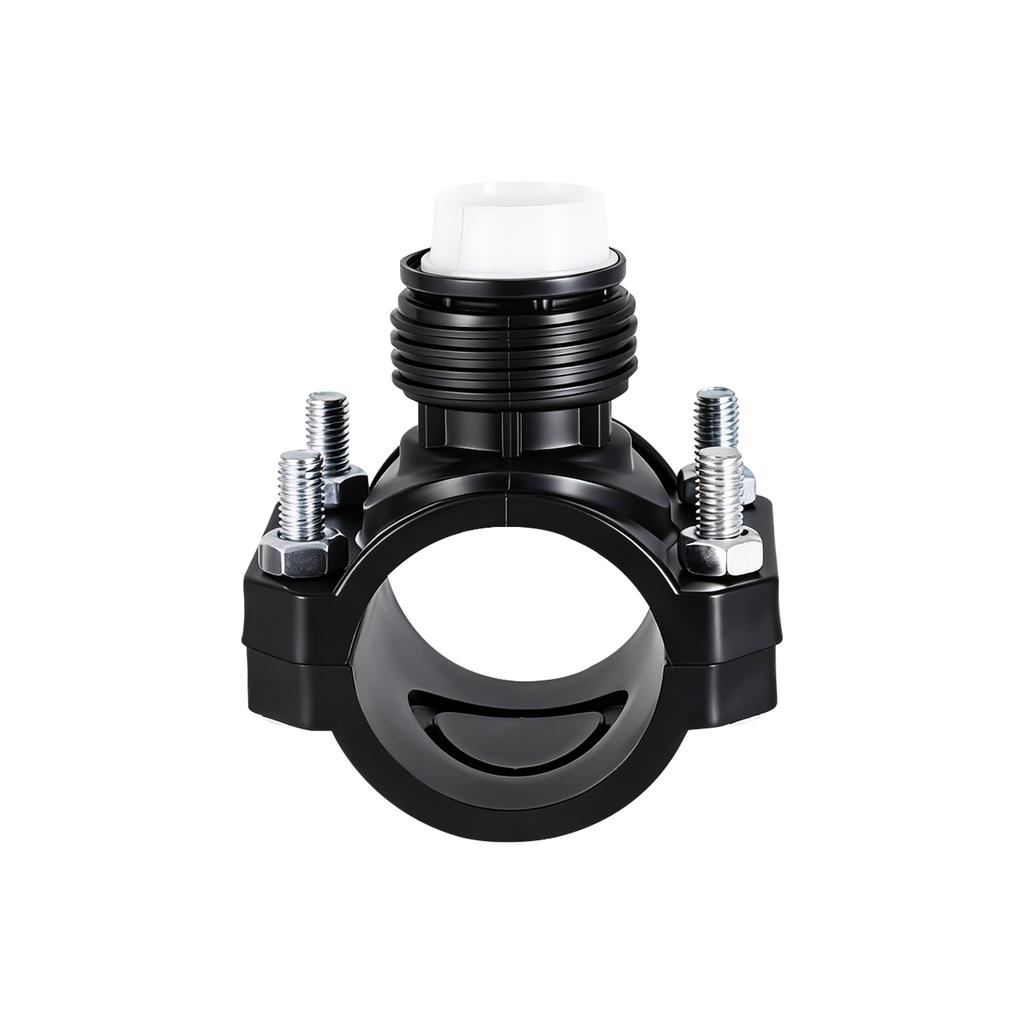 PVC/PP Saddle Clamp 20/25/32/40/50/63/75mm Garden Agricultural Irrigation Pipe PE Quick Connector 3-way Lock Nut Plastic Reducer