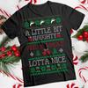 Ugly Christmas T-Shirts A Little Bit Funny Mens and Womens Tee #MC