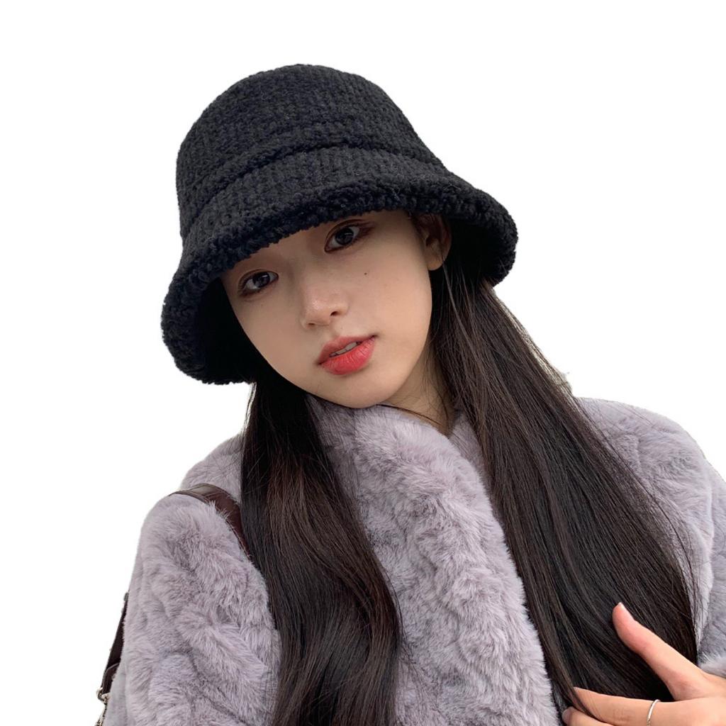 Faux Lamb Wool Fisherman Cap 